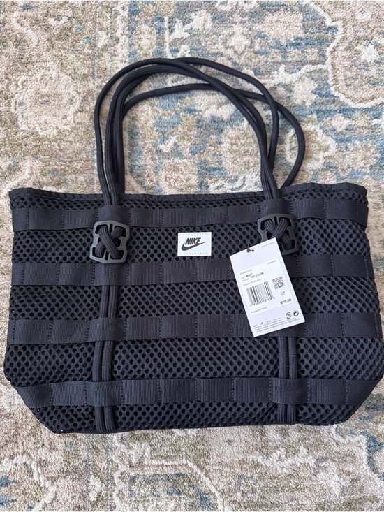 Nike Handbags - Nike Black Mesh Tote with Double Strap